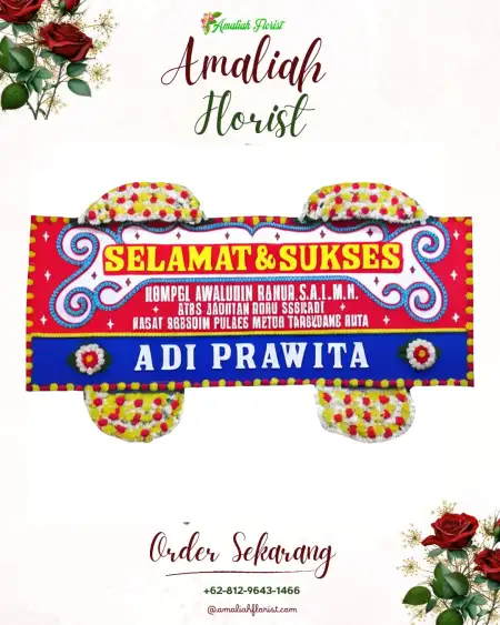 Papan Bunga Ucapan Selamat Aweh